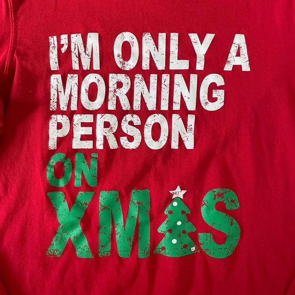 Kids Holiday Slogan Long-Sleeve T-Shirt - Christmas - Red & Green - Picture 6 of 6